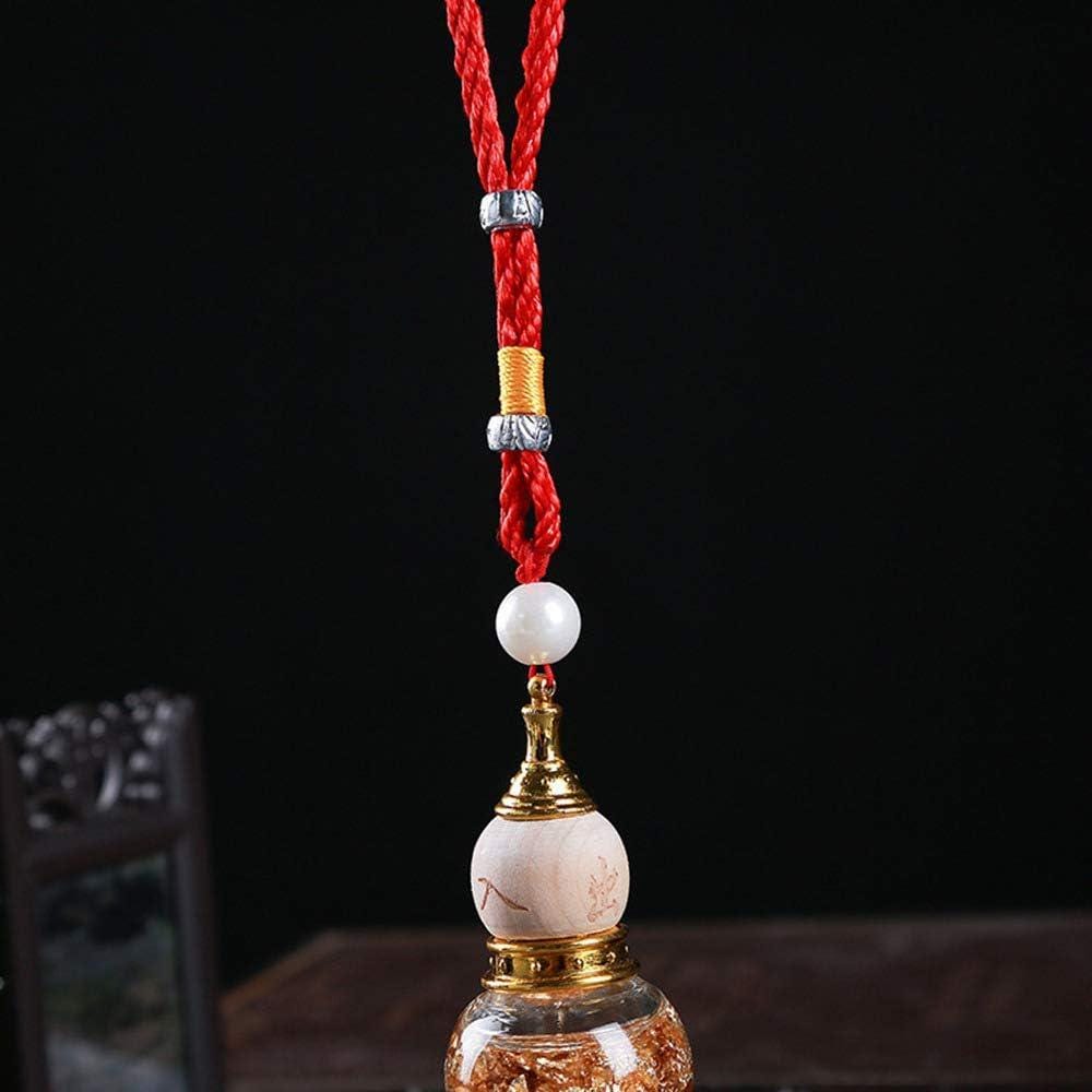 Chinese Gourd Car Pendant – Feng Shui Rearview Mirror Hanging Ornament, Lucky Auto Decor for Wealth, Safety & Prosperity